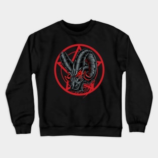 Angry mountain goat Crewneck Sweatshirt